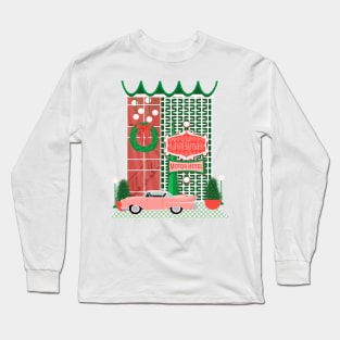 Christmas Motor Hotel Long Sleeve T-Shirt
